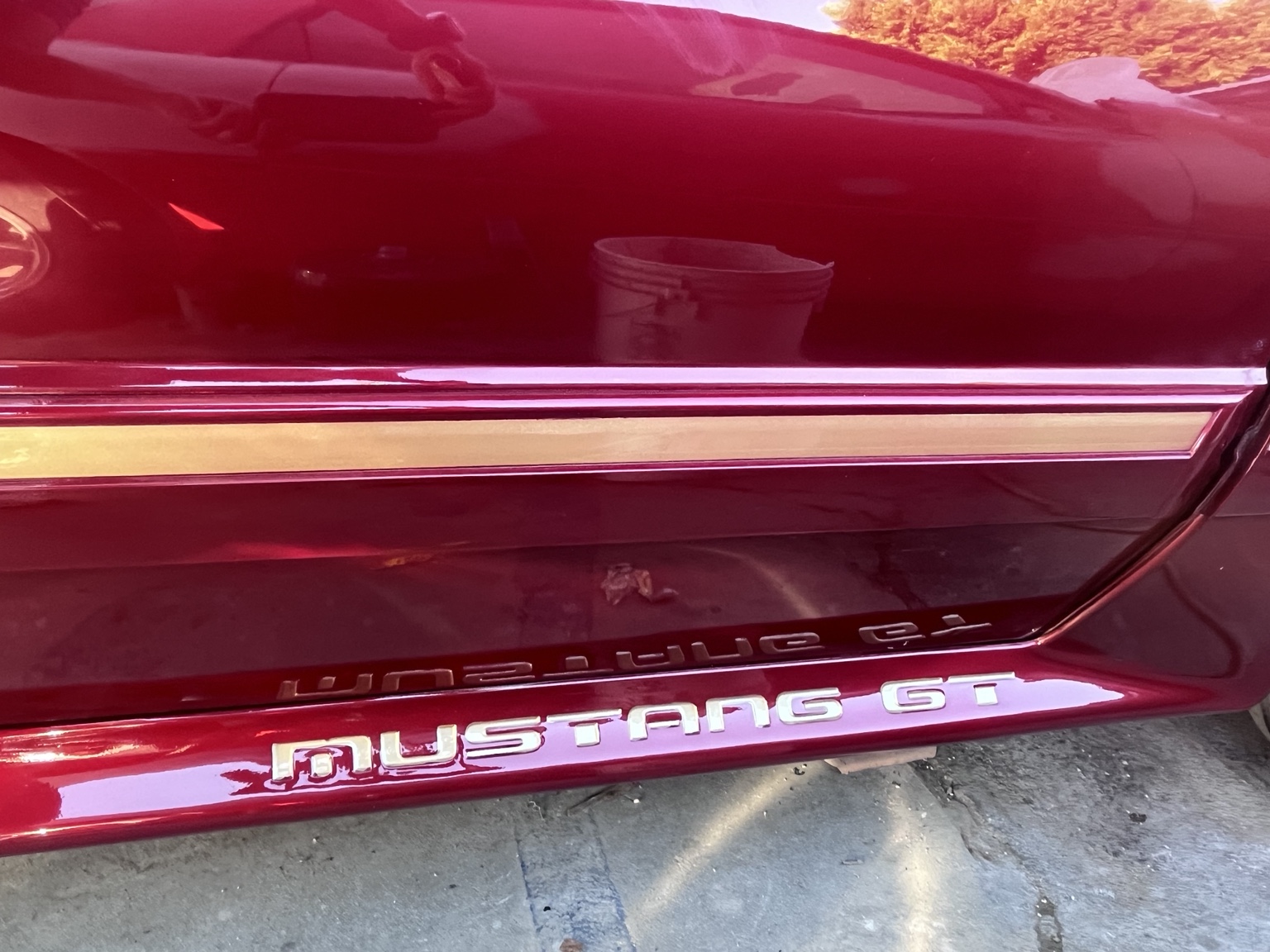 Mustang · Paint and trim detail